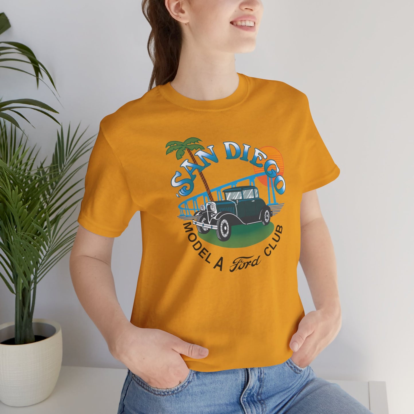 San Diego Model A Ford Club Tee — Large Front Logo
