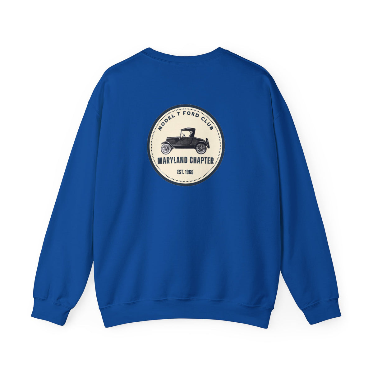 Maryland Chapter Model T Ford Club (Back logo only) Unisex Heavy Blend™ Crewneck Sweatshirt