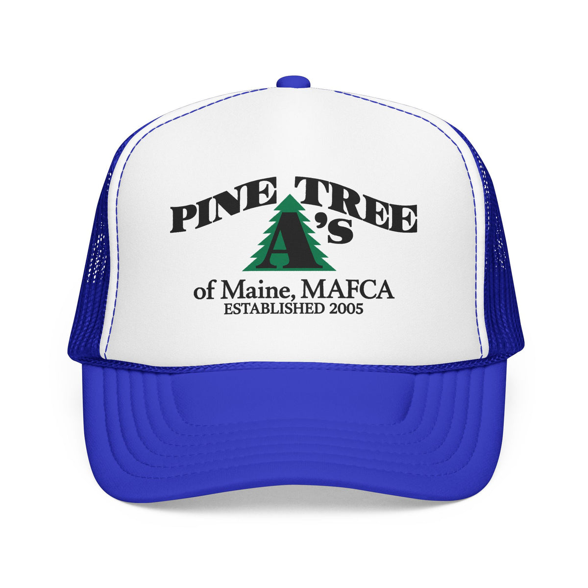 Pine Tree A's of Maine, MAFCA Foam Printed Trucker Hat