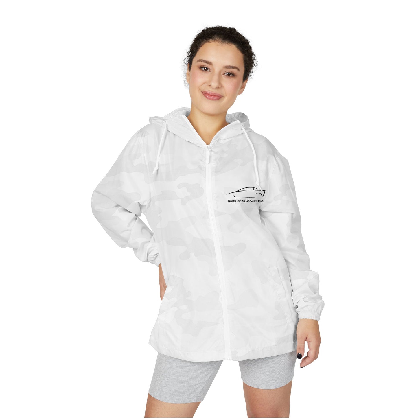 North Idaho Corvette Club Jacket — Unisex Full-Zip Windbreaker Jacket