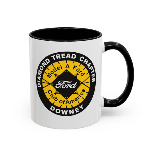 Diamond Tread Chapter Downey Ford Coffee Mug — Model A Ford Club Accent Mug (11/15oz)