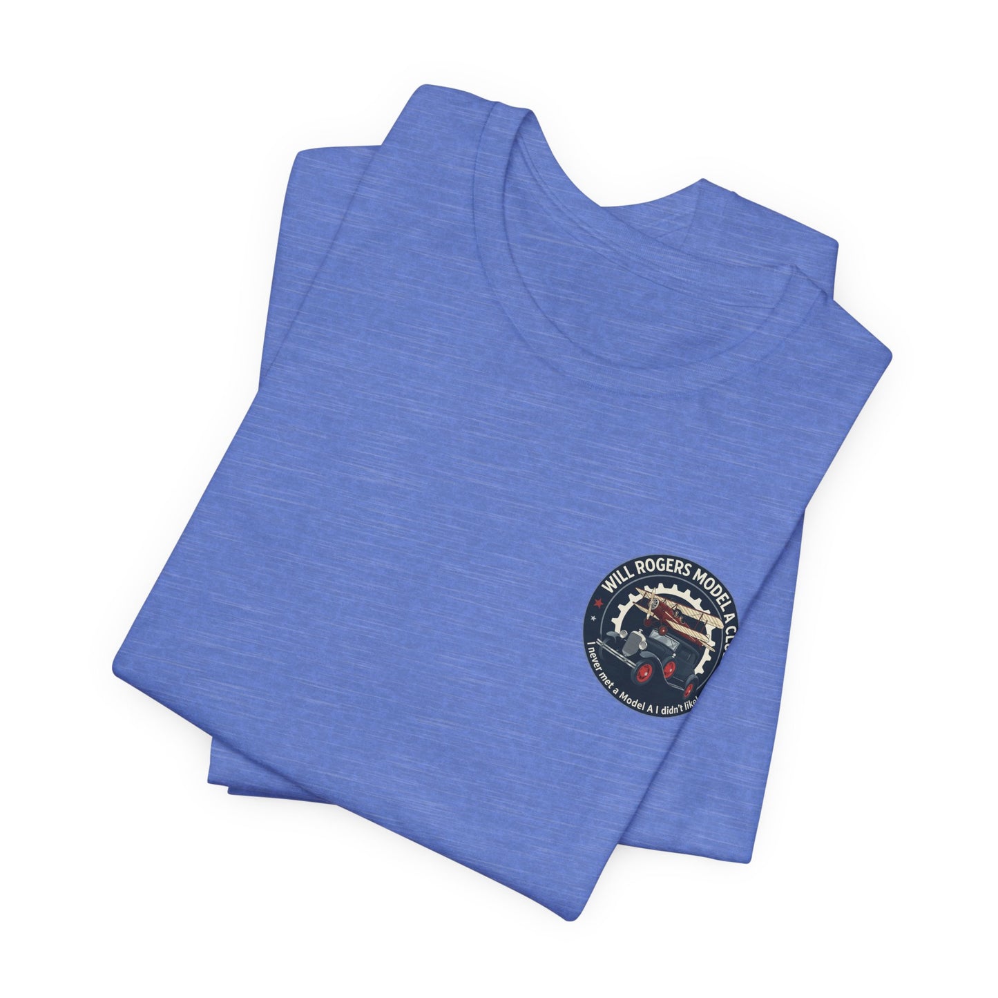 Will Rogers Model A Club (small front logo) Unisex Jersey Tee