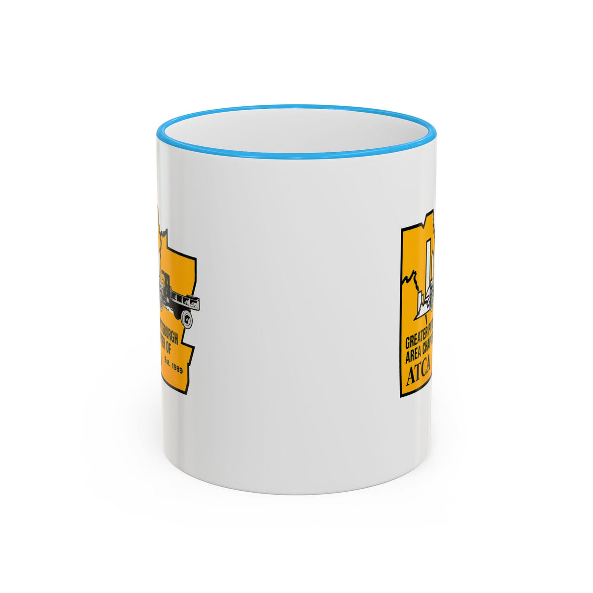 Greater Pittsburgh Area Chapter of ATCA Coffee Mug with Accent Rim & Handle