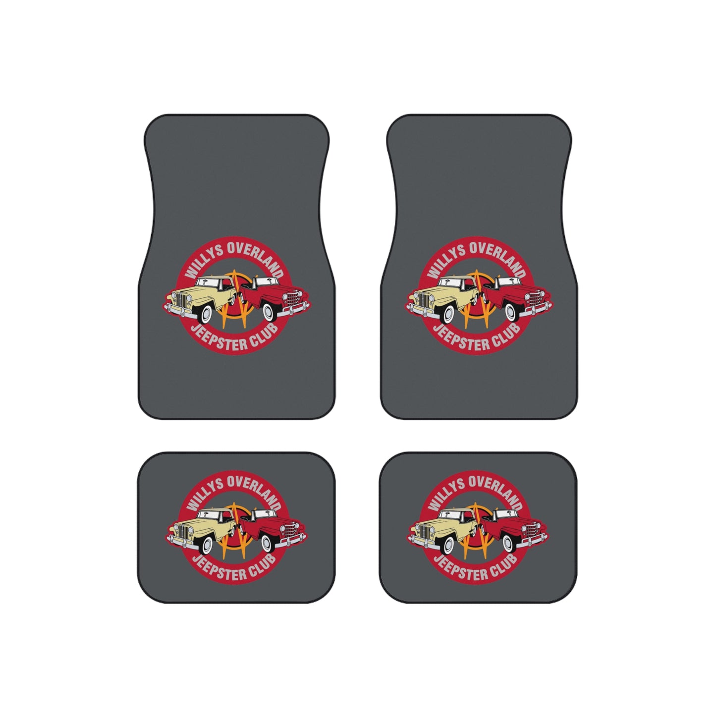 Willys Overland Jeepster Club Car Floor Mats (Set of 4)