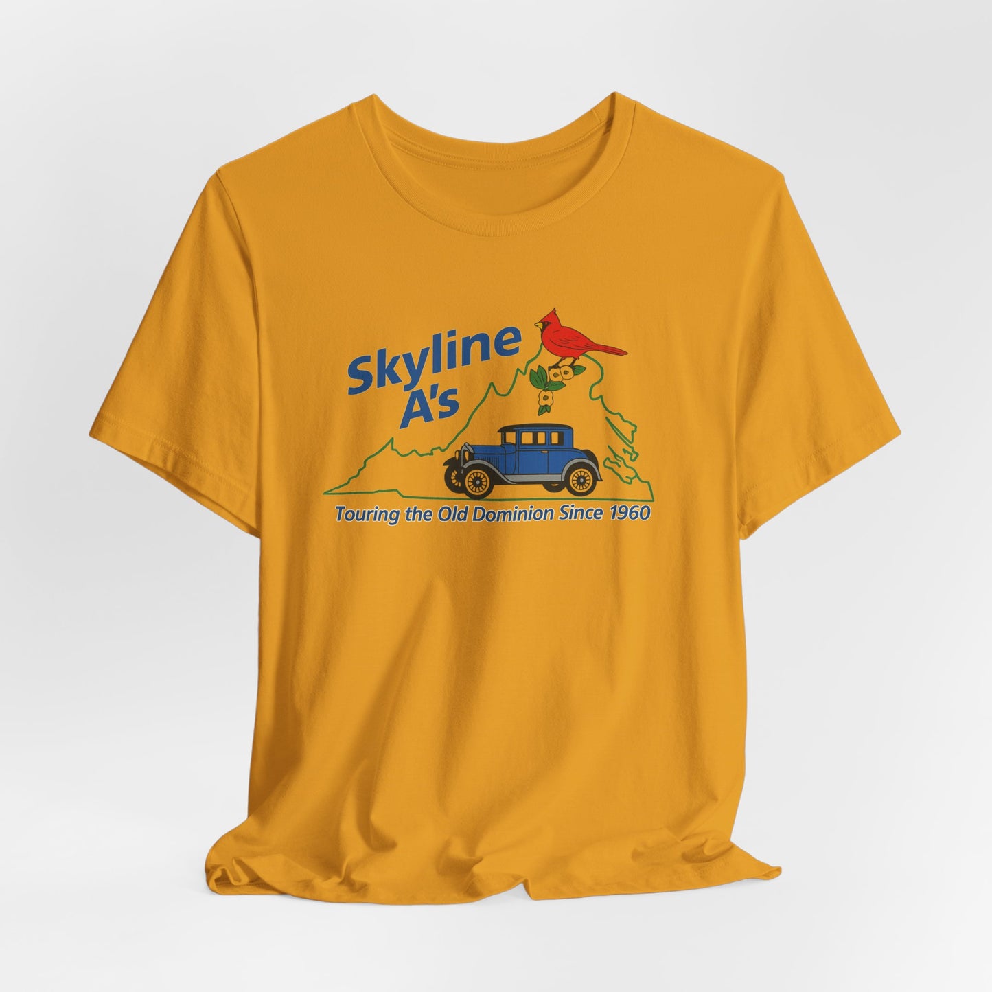 Skyline A's Virginia Roadtrip T-Shirt – "Touring the Old Dominion Since 1960"
