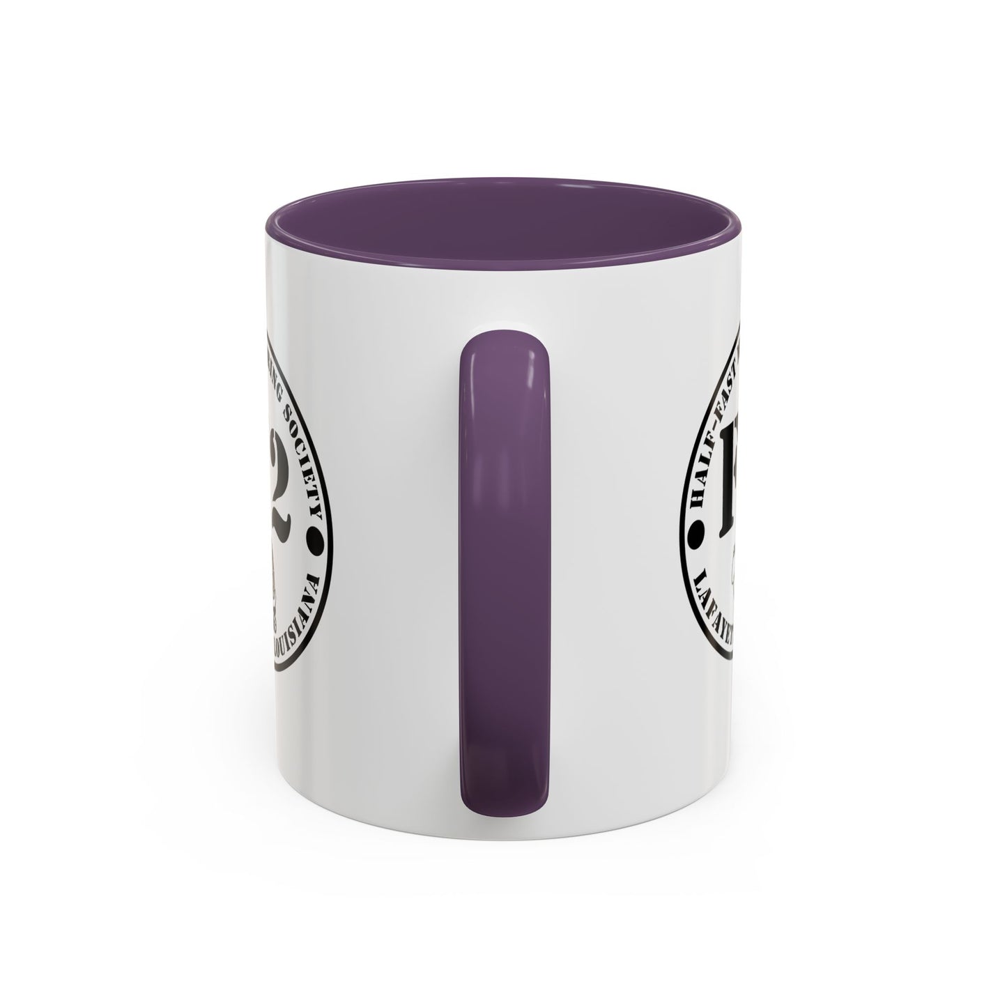 F/2 Half-Fast Motoring Society Accent Coffee Mug — Lafayette, Louisiana Emblem (11/15oz)
