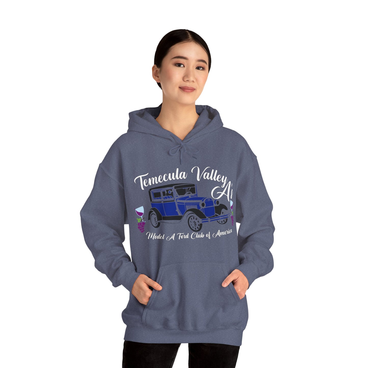 Temecula Valley A's (front print) Unisex Heavy Blend™ Hooded Sweatshirt