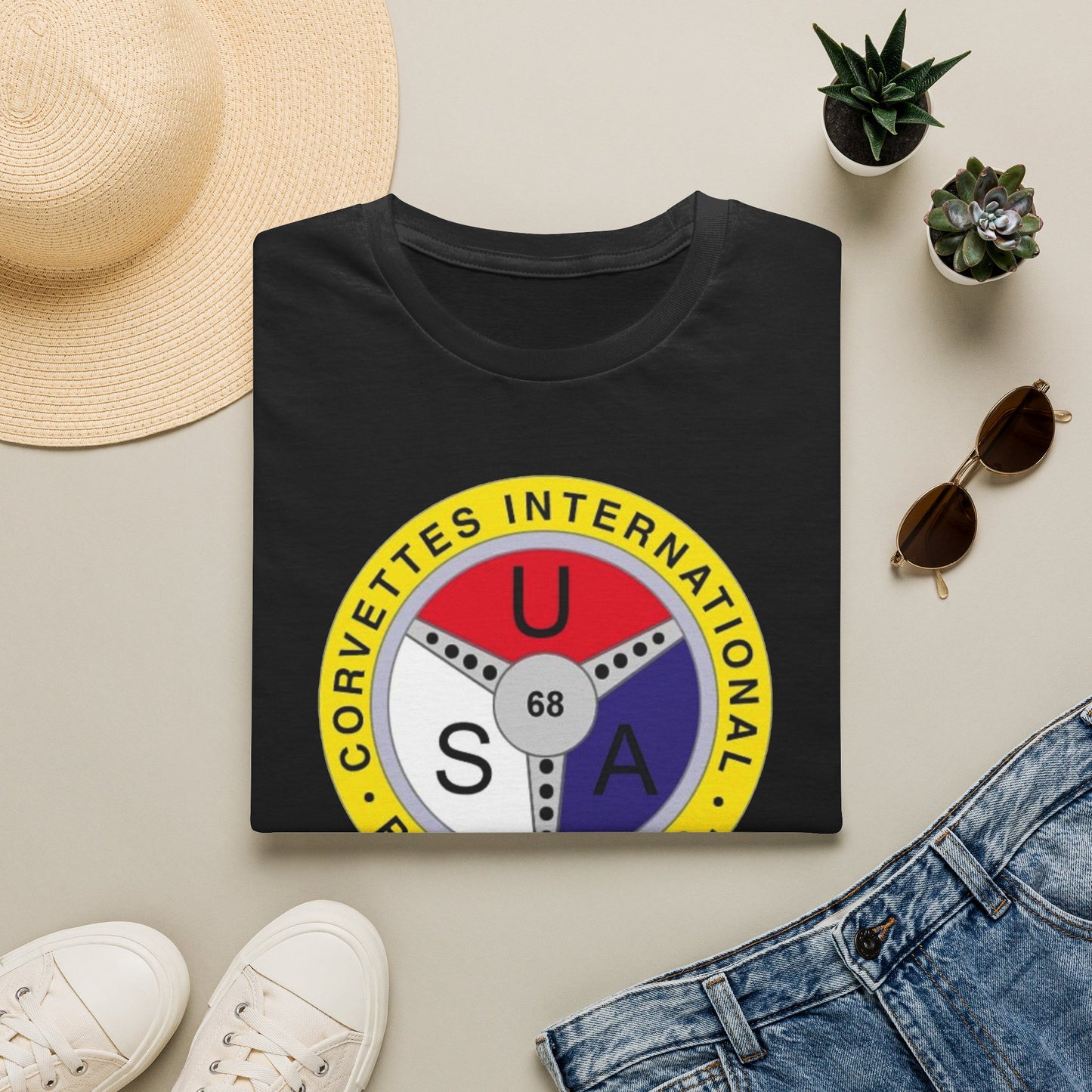 Corvettes International Raleigh NC Logo T-Shirt — Unisex Softstyle T-Shirt