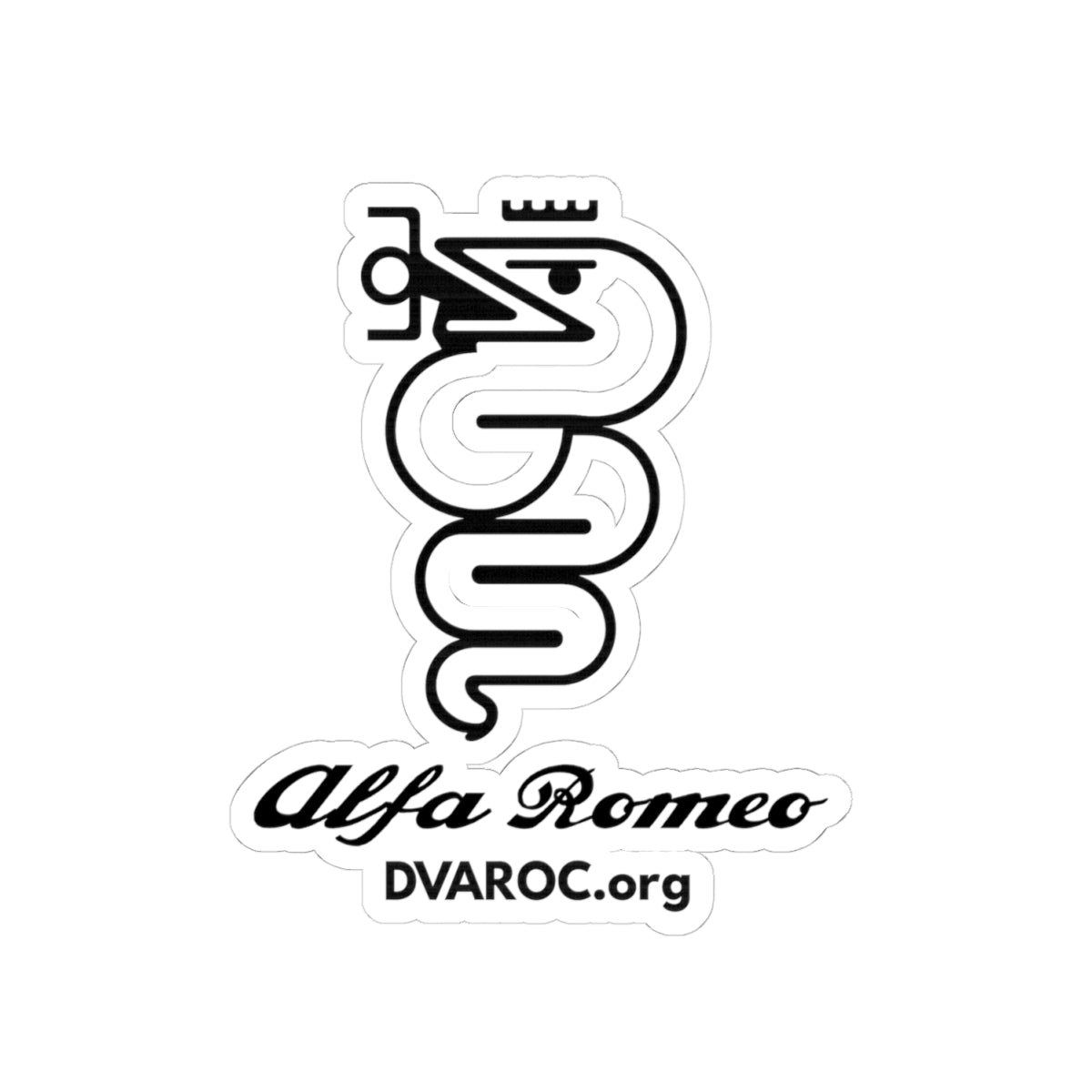 Alfa Romeo DVAROC Logo Kiss-Cut Sticker