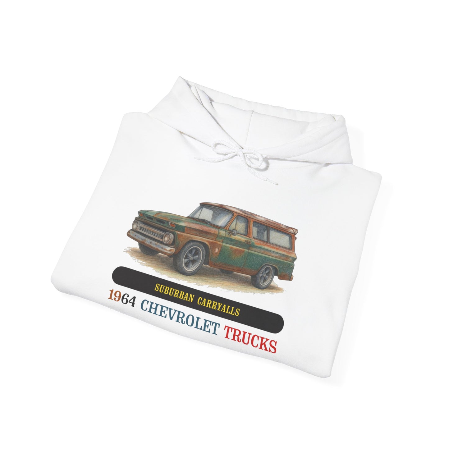 1964 Chevrolet Suburban Carryall Hoodie — Vintage Suburban Carryall Sweatshirt