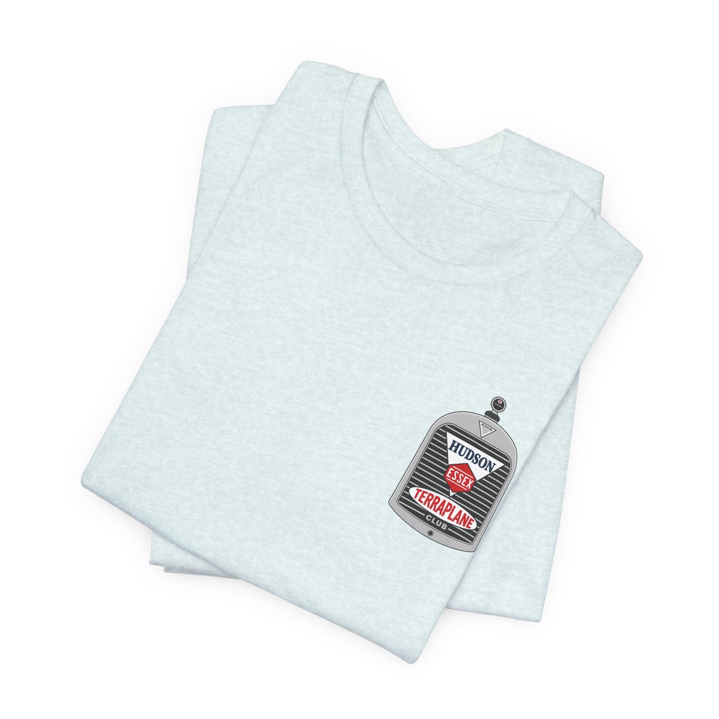 Hudson Essex Terraplane Club Small Chest Logo — Unisex Jersey Short Sleeve Tee