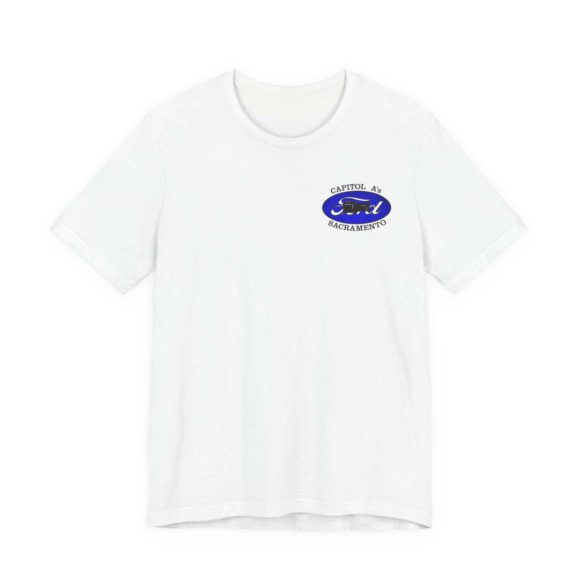 Capitol A's (single small logo) Unisex Soft Short Sleeve Tee