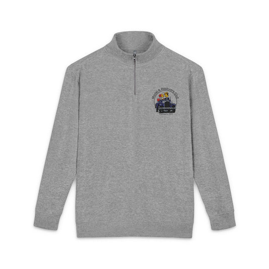 MARC Embroidered Quarter-Zip Pullover