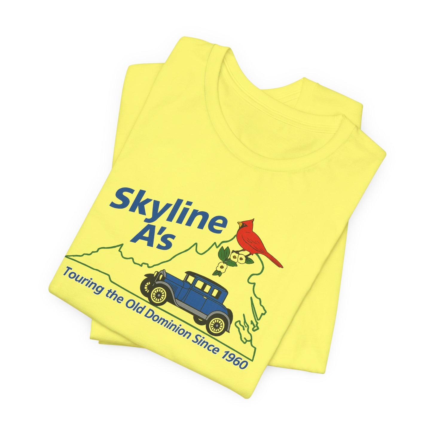 Skyline A's Virginia T‑Shirt — "Touring the Old Dominion Since 1960"