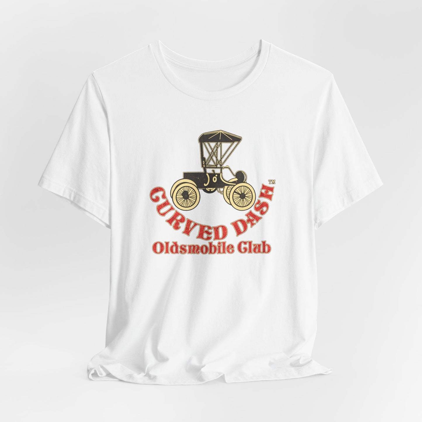 Curved Dash Oldsmobile Club T‑Shirt — Unisex Soft Short Sleeve Tee