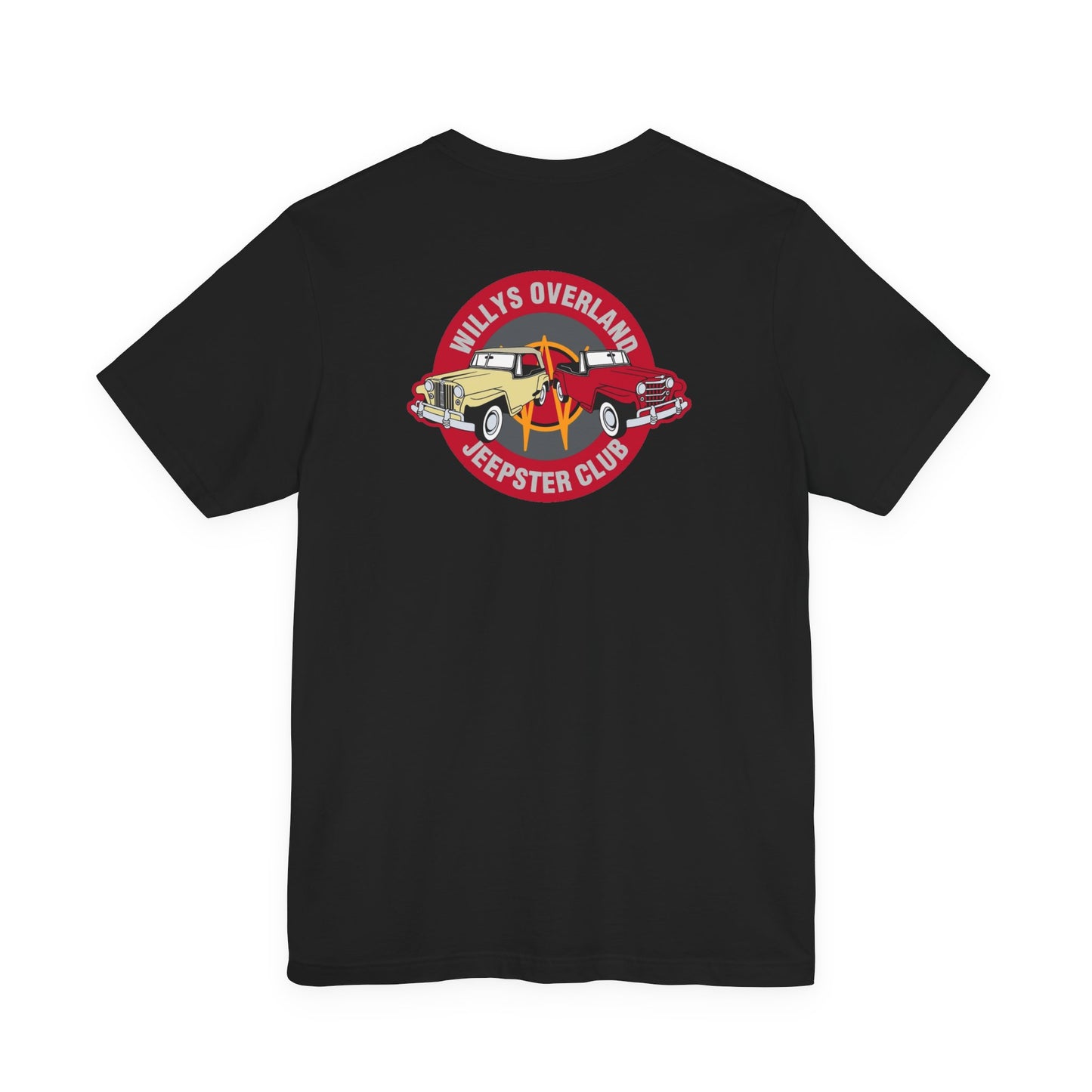 Willys Overland Jeepster Club T‑Shirt — Front and Back Logos