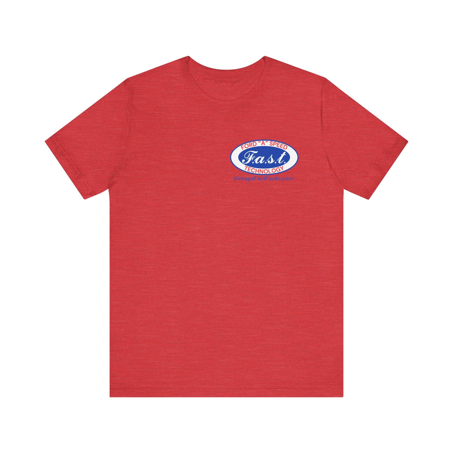 F.a.s.t. Ford "A" Speed Technology (single logo) - Grey Short Sleeve T-Shirt for Casual Style