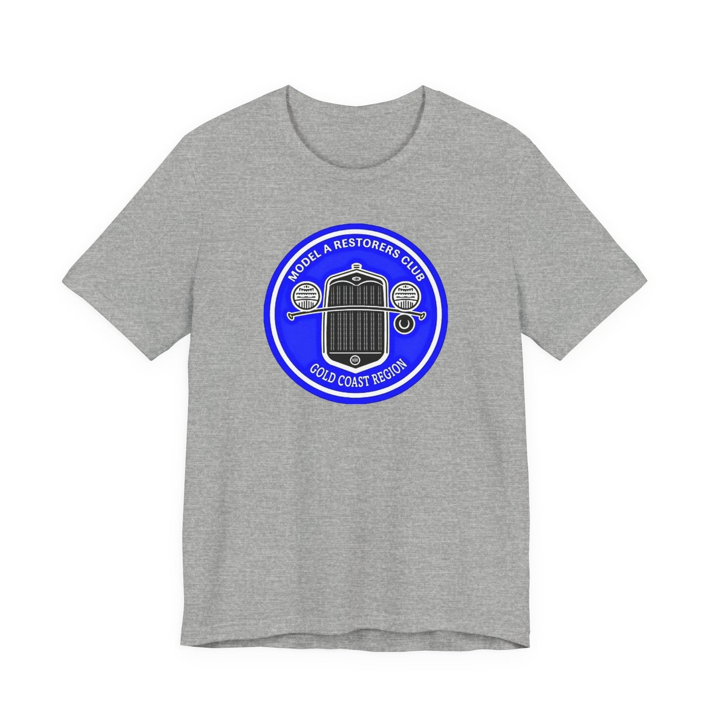 Model A Restorers Club Gold Coast Region T‑Shirt (large logo)