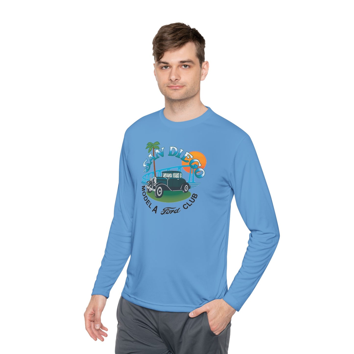 San Diego Model A Ford Club — Unisex Lightweight Long Sleeve Tee