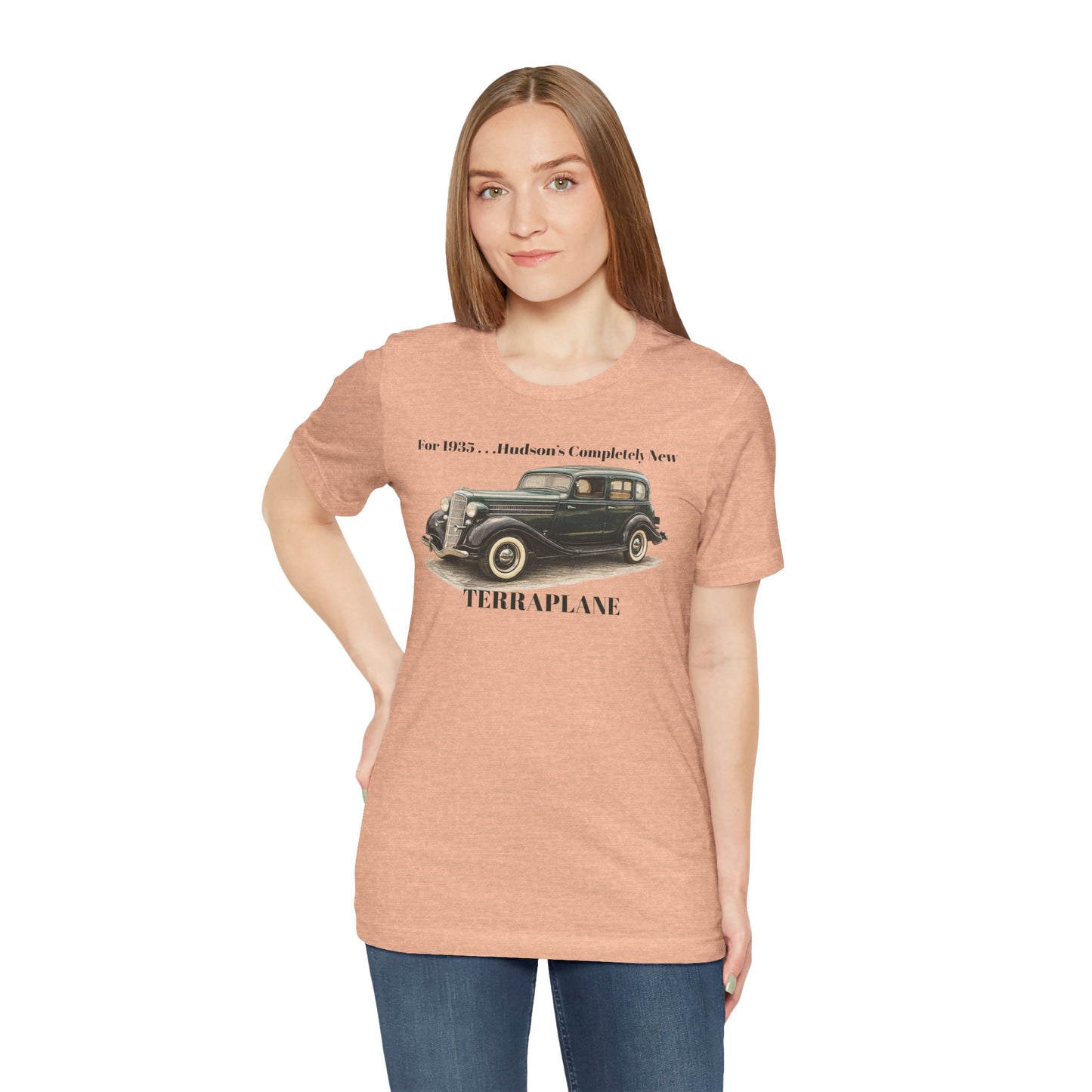 1935 Hudson Terraplane Classic Auto T‑Shirt Tee – Unisex Jersey Short Sleeve Tee (BJ)