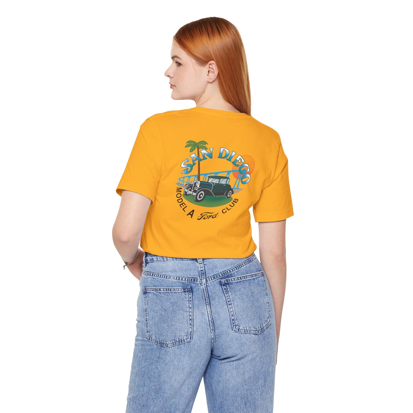 San Diego Model A Ford Club Tee — Vintage Car Sunset Shirt