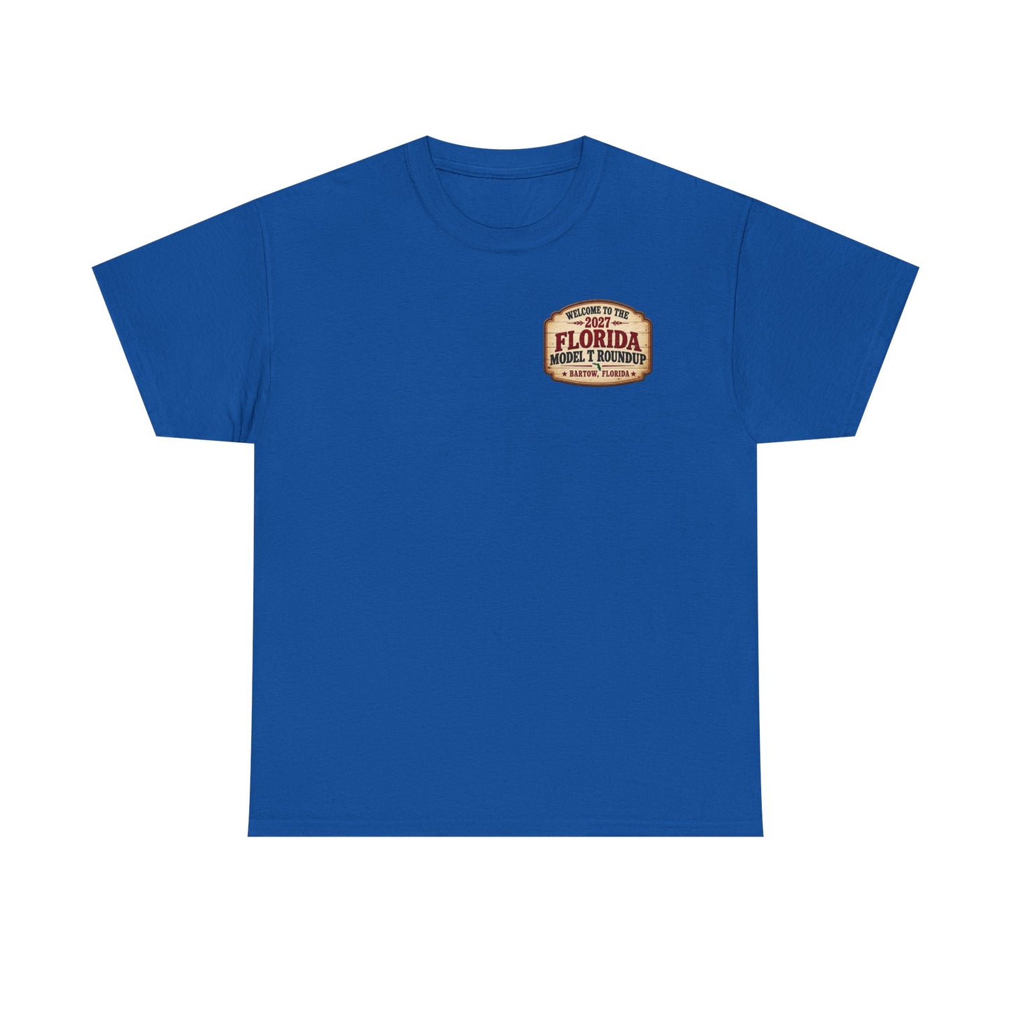 Florida Model T Roundup 2027 T-Shirt - Unisex Heavy Cotton Tee