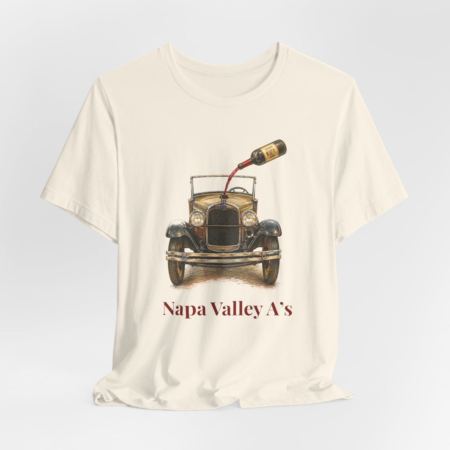 Napa Valley Vintage Car T-Shirt – Wine Pour Graphic Tee