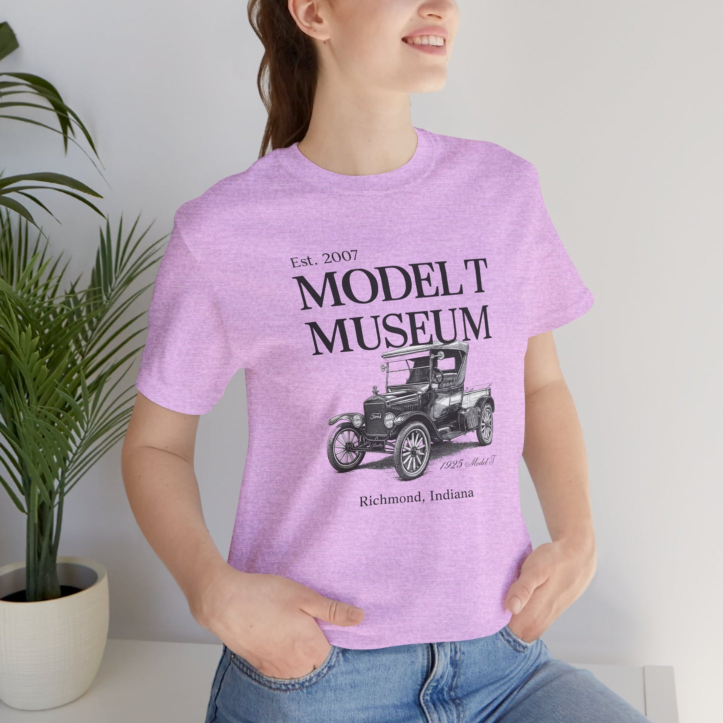 1925 Model T Pickup "Bradley" Museum Tee — Vintage Ford Model T Illustration (Richmond, Indiana)