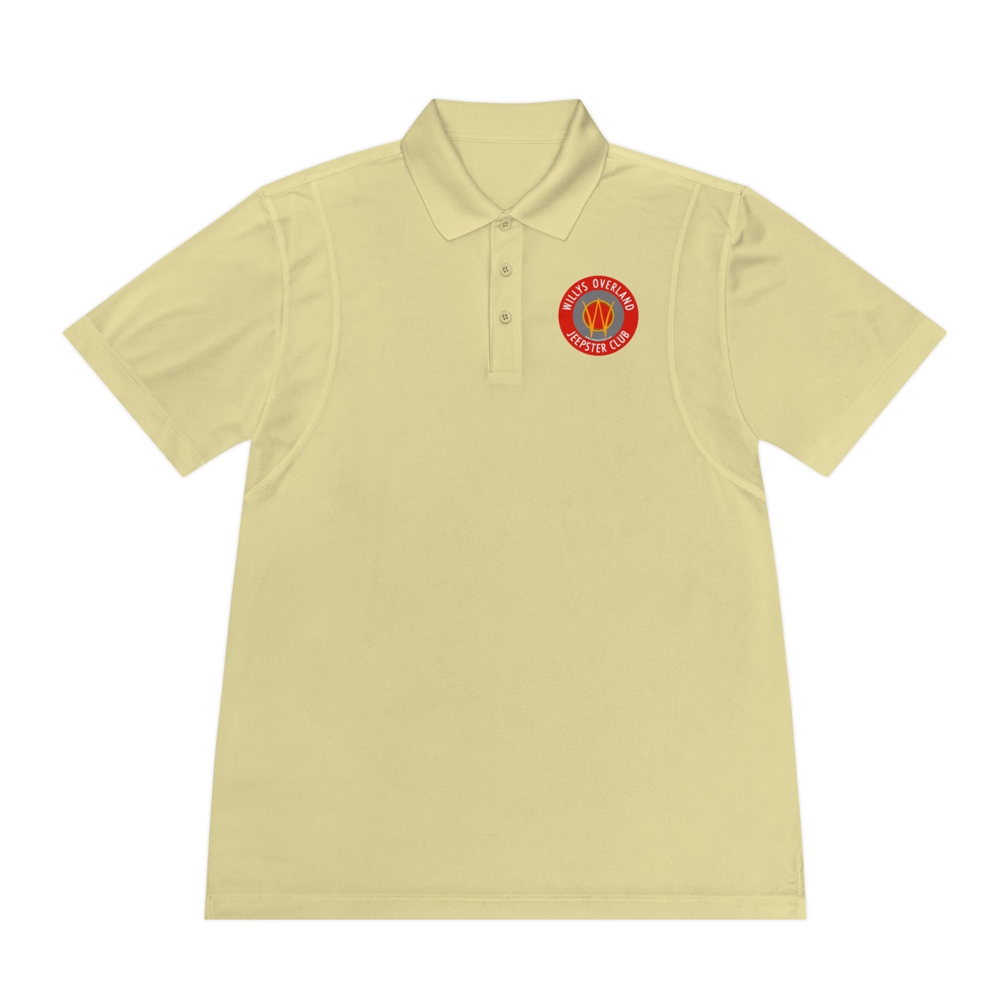 Willys Overland Jeepster Club Polo Shirt — Classic Car Club Printed Logo Polo
