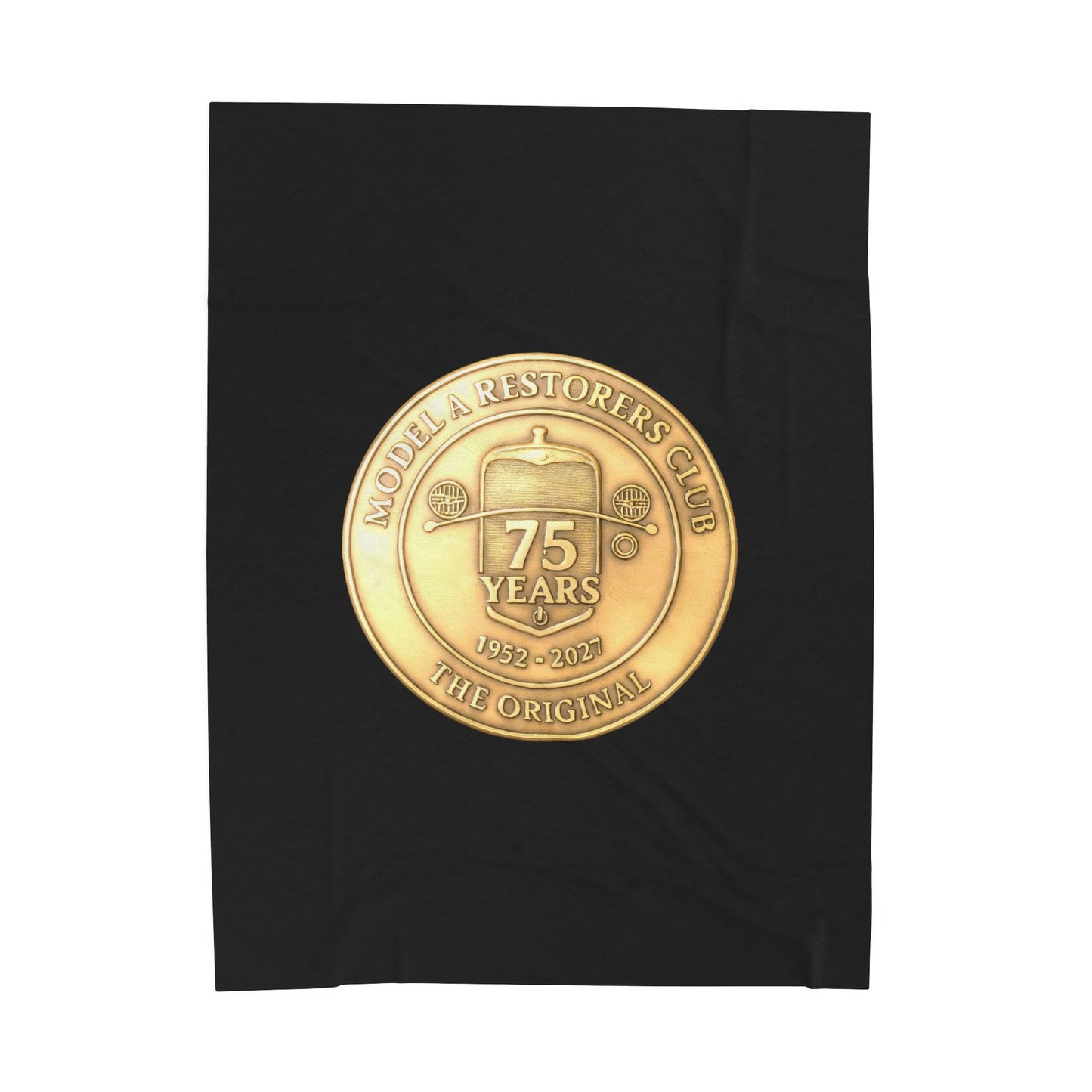 75 Years Model A Restorer's Club Commemorative Throw — Velveteen Plush Blanket