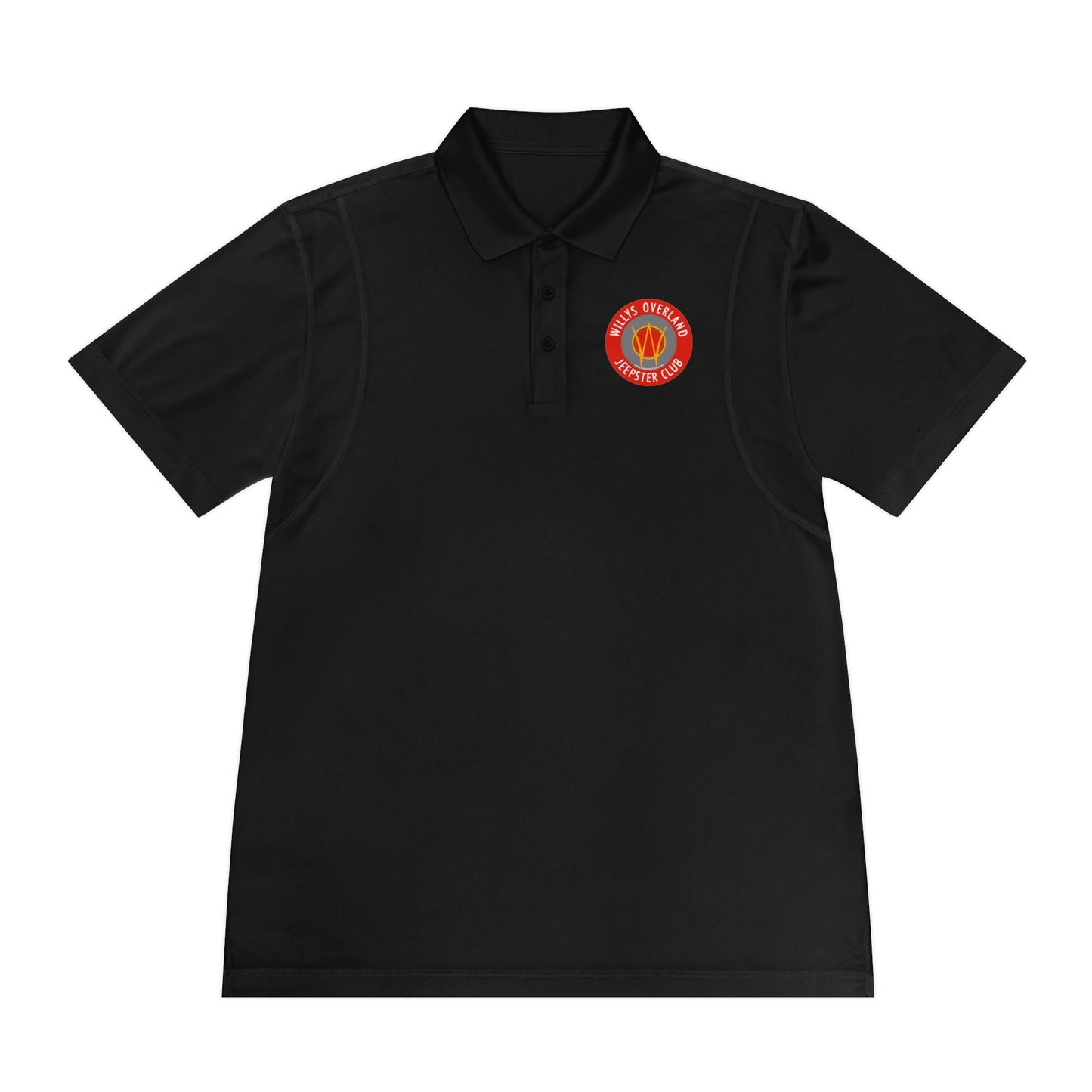 Willys Overland Jeepster Club Polo Shirt — Classic Car Club Printed Logo Polo