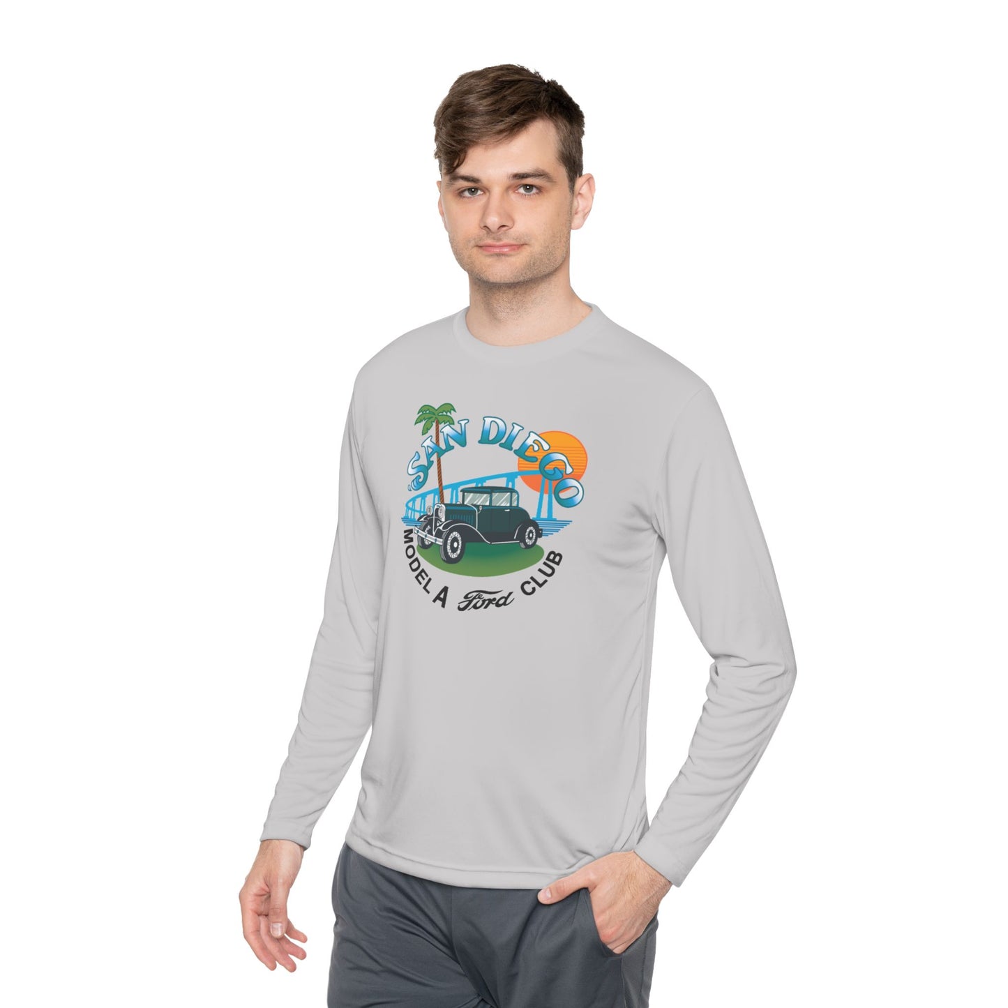 San Diego Model A Ford Club — Unisex Lightweight Long Sleeve Tee