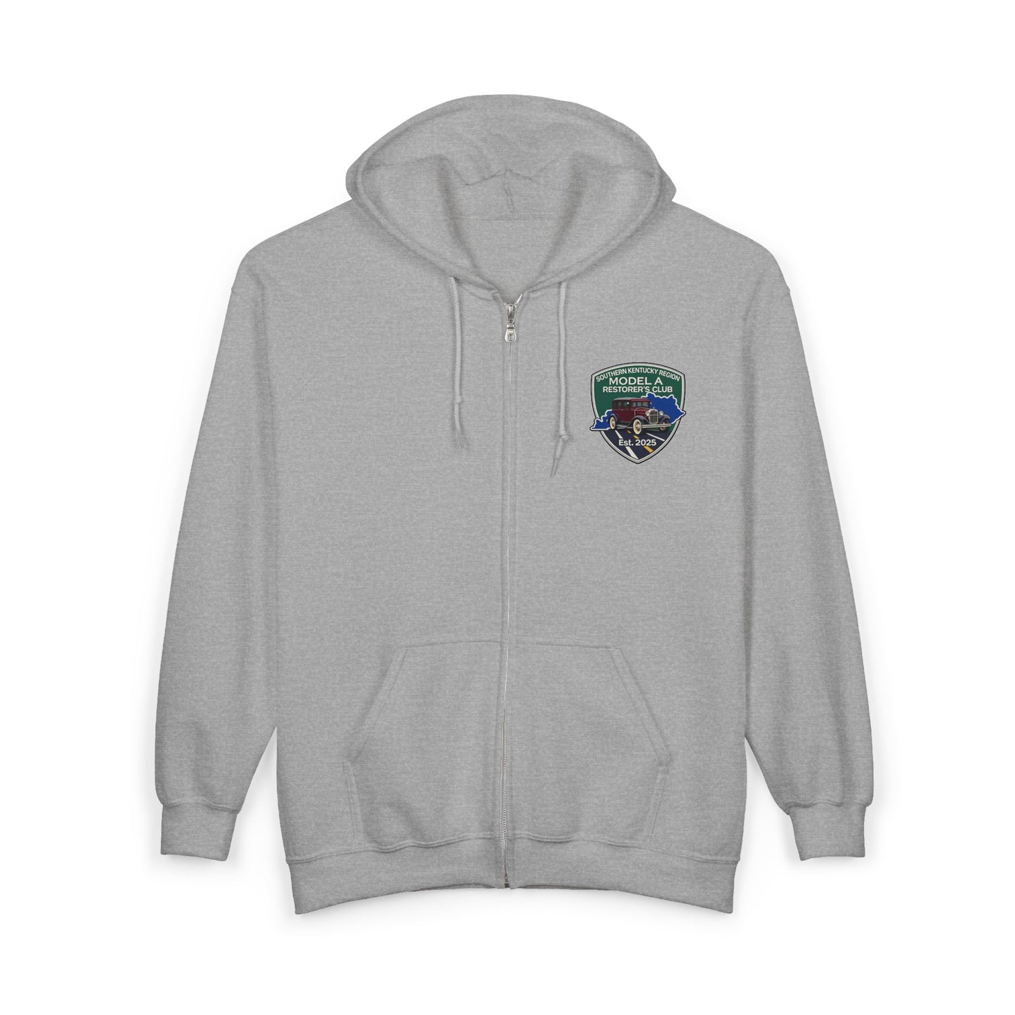Southern Kentucky Region Model A Restorer's Club - Unisex Heavy Blend™ Full Zip Hooded Sweatshirt