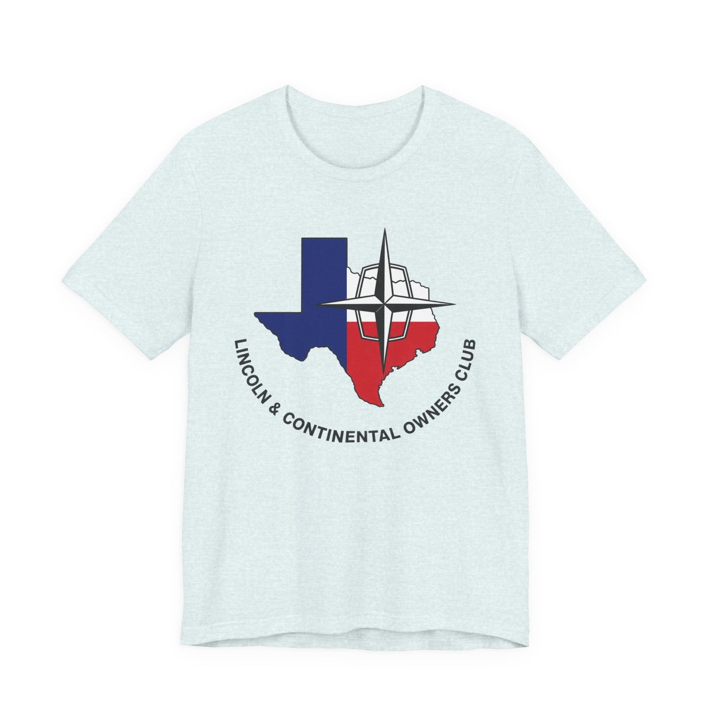 Lincoln & Continental Owners Club - Texas Gulf Coast Region T‑Shirt — Unisex Jersey Short Sleeve Tee