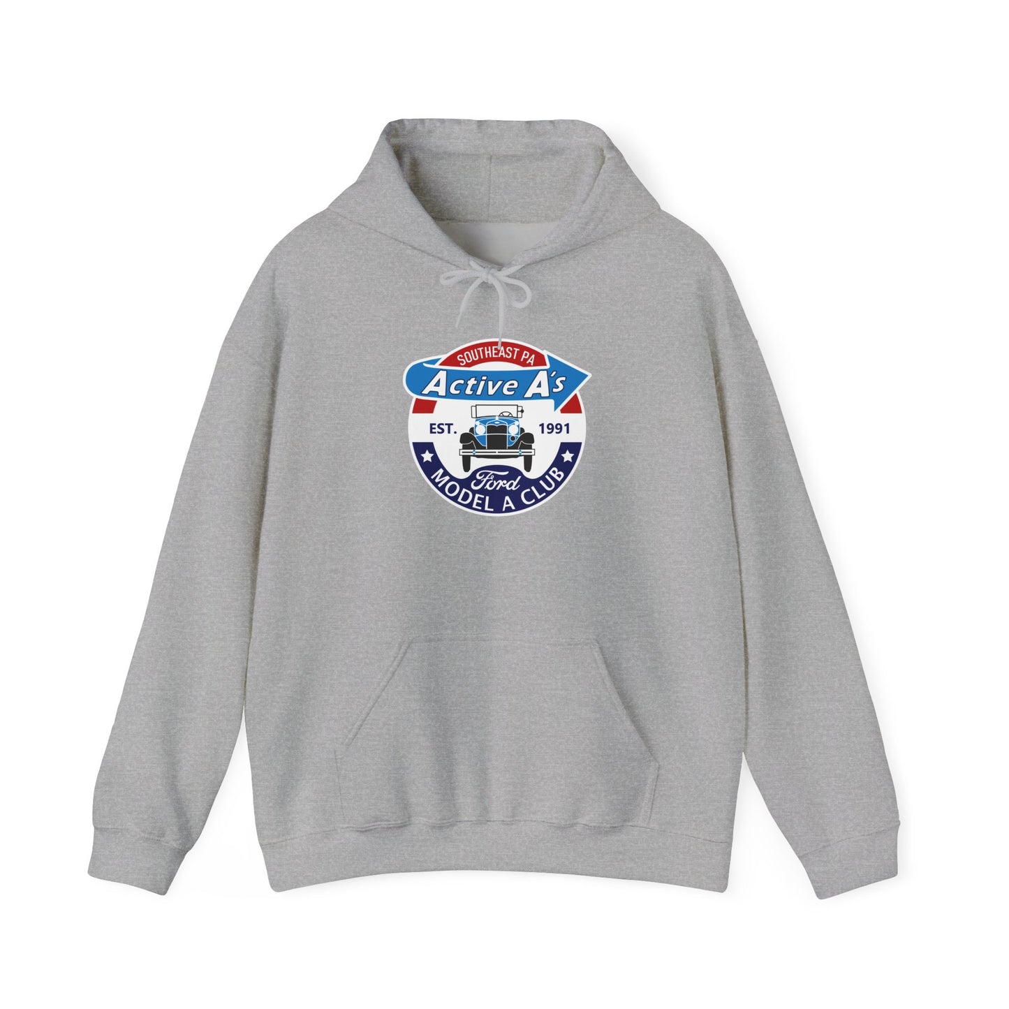 Active A's Model A Club Hoodie – Vintage Ford Model A Car Enthusiast Sweatshirt