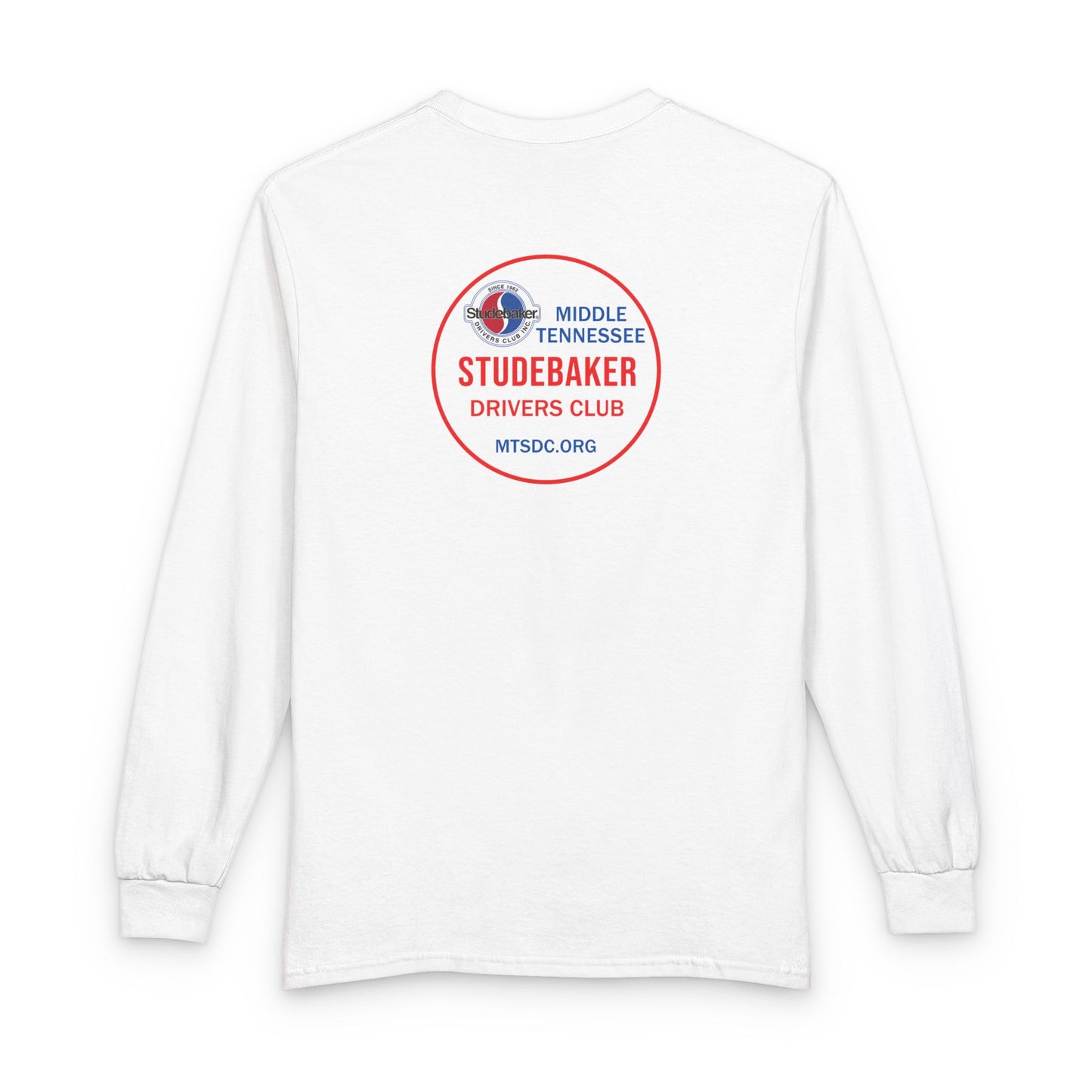 Middle Tennessee Studebaker Drivers Club Chapter Soft Long Sleeve Tee - Front and Back Logos