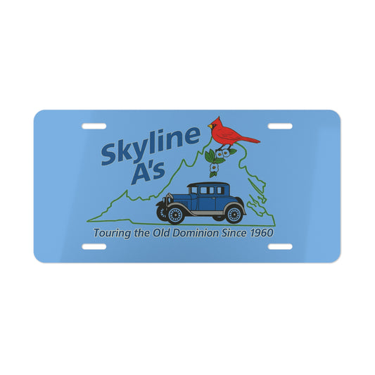 Skyline A's Vintage Car Vanity Plate – Touring the Old Dominion Since 1960