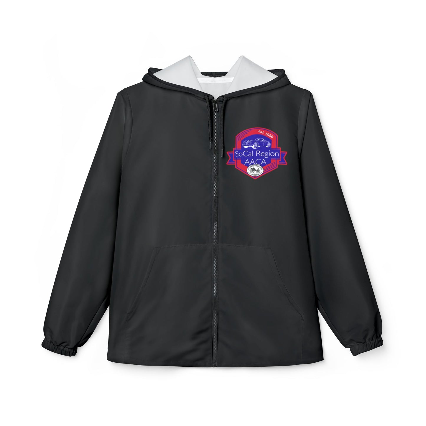 SoCal Region AACA Stylish Windbreaker Jacket, Lightweight Outerwear, Athletic Jacket, Casual Jacket, Perfect for Touring