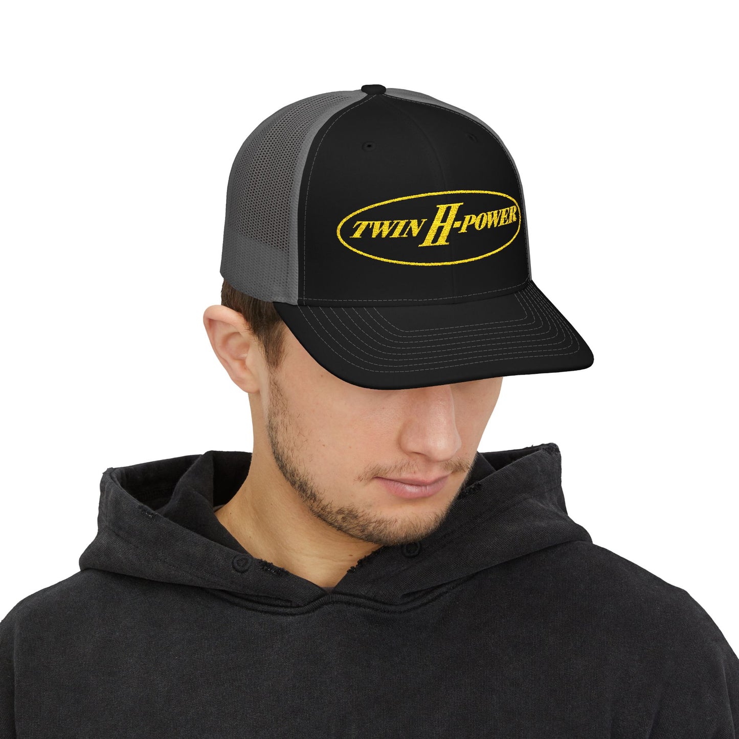 Twin H-Power Embroidered Richardson 112 Trucker Cap