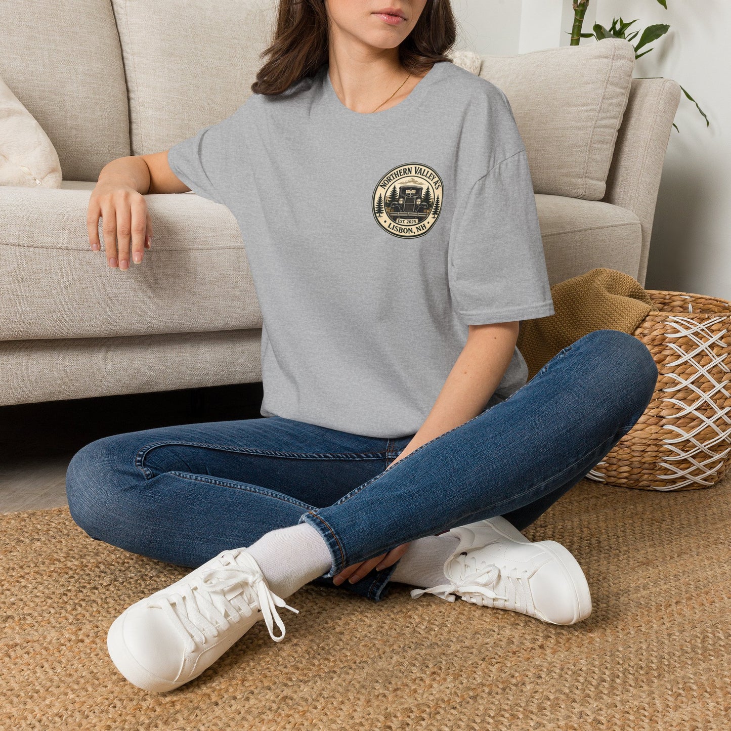 Northern Valley A's Lisbon, NH Vintage Patch T‑Shirt — Front and Back Logo Tee