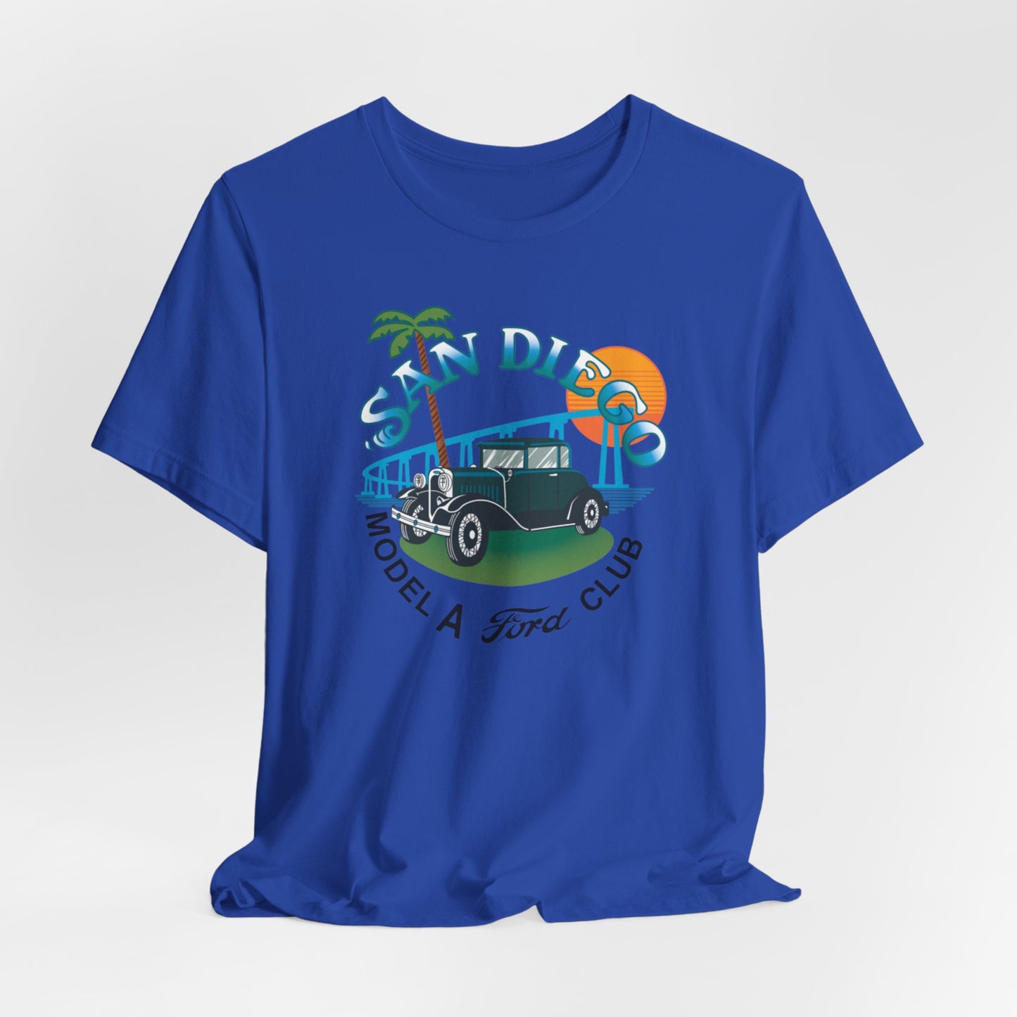 San Diego Model A Ford Club Tee — Large Front Logo