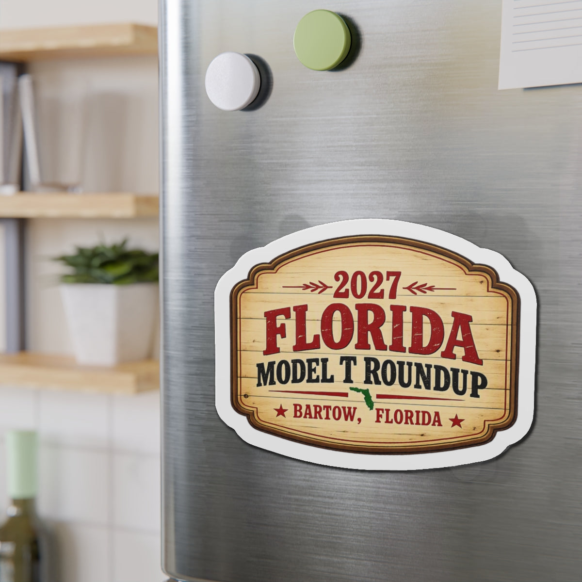 2027 Florida Model T Roundup Die-Cut Magnet
