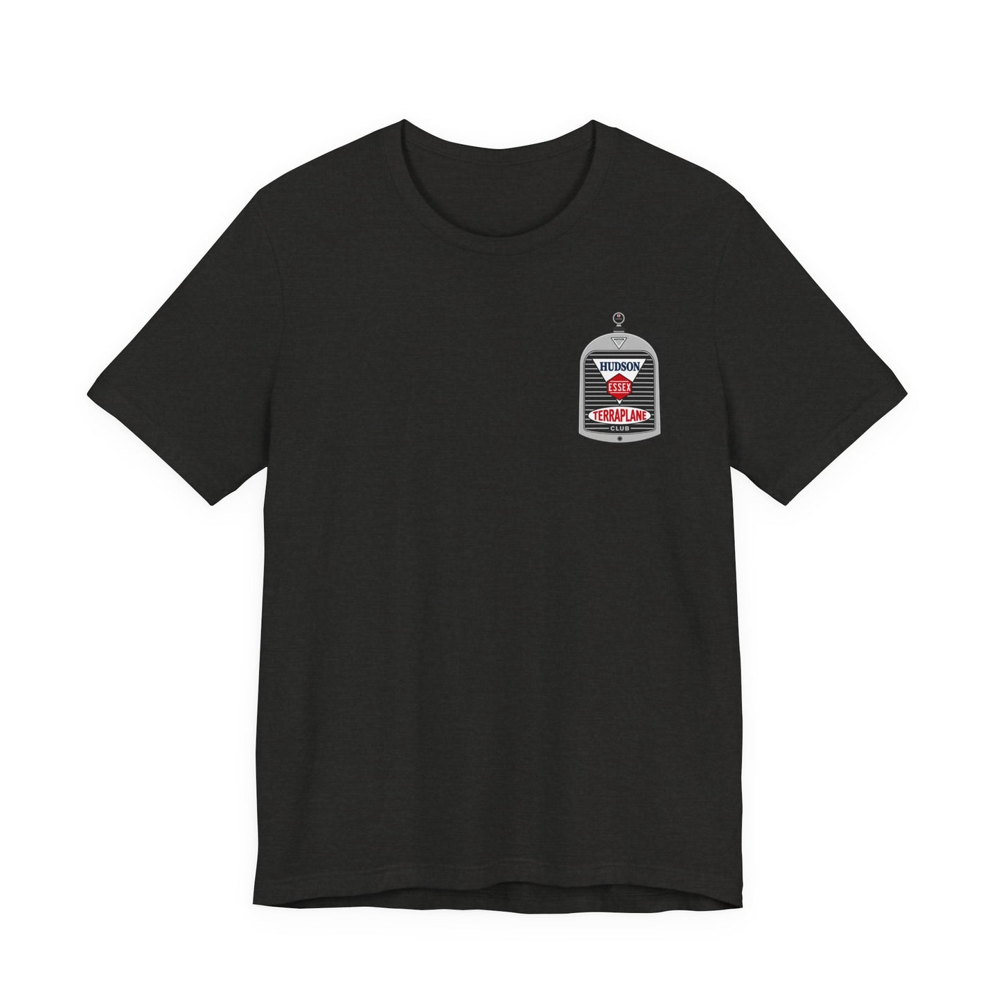 Hudson Essex Terraplane Club Small Chest Logo — Unisex Jersey Short Sleeve Tee