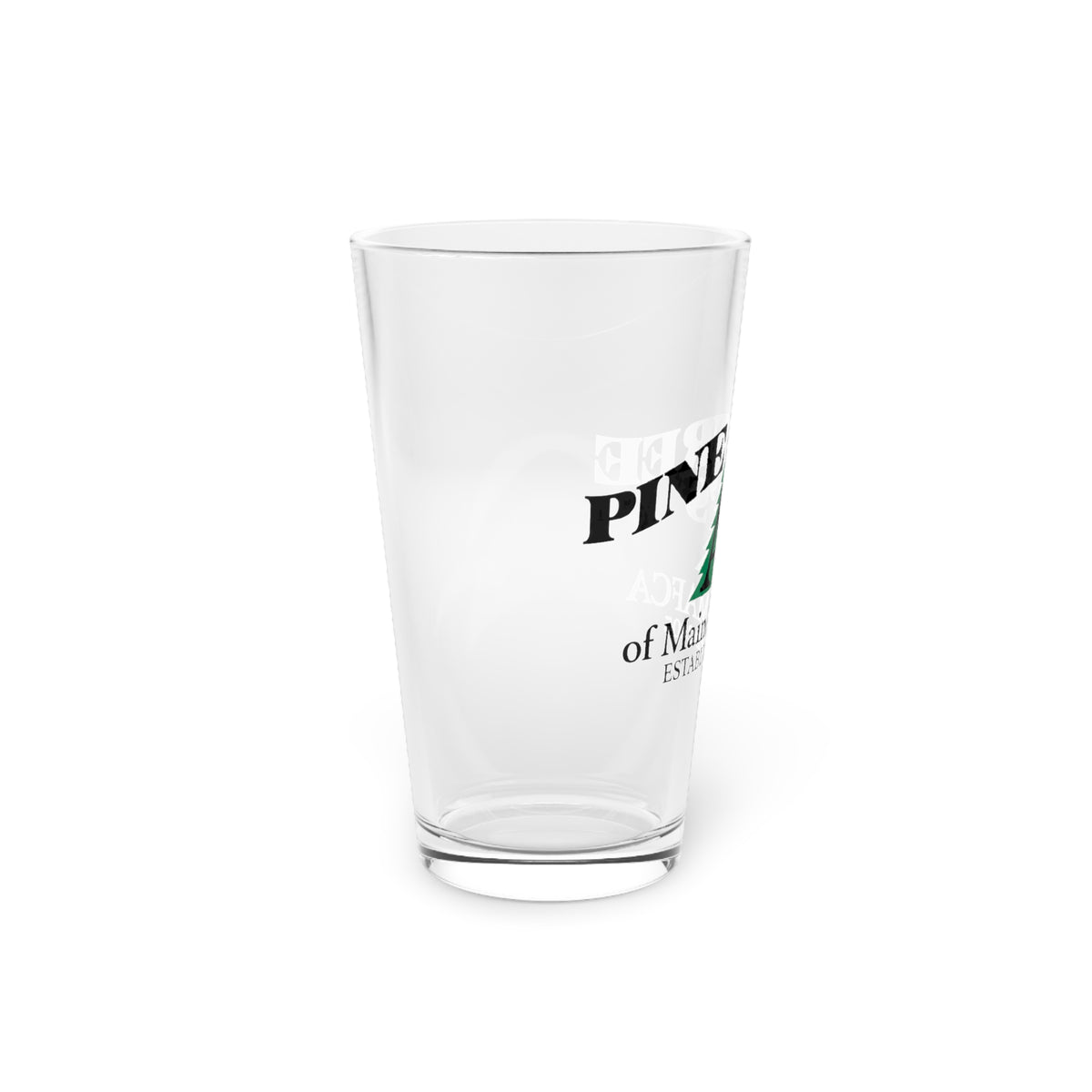 Pine Tree A's of Maine, MAFCA Pint Glass — Pine Tree A's Logo 16oz Glass