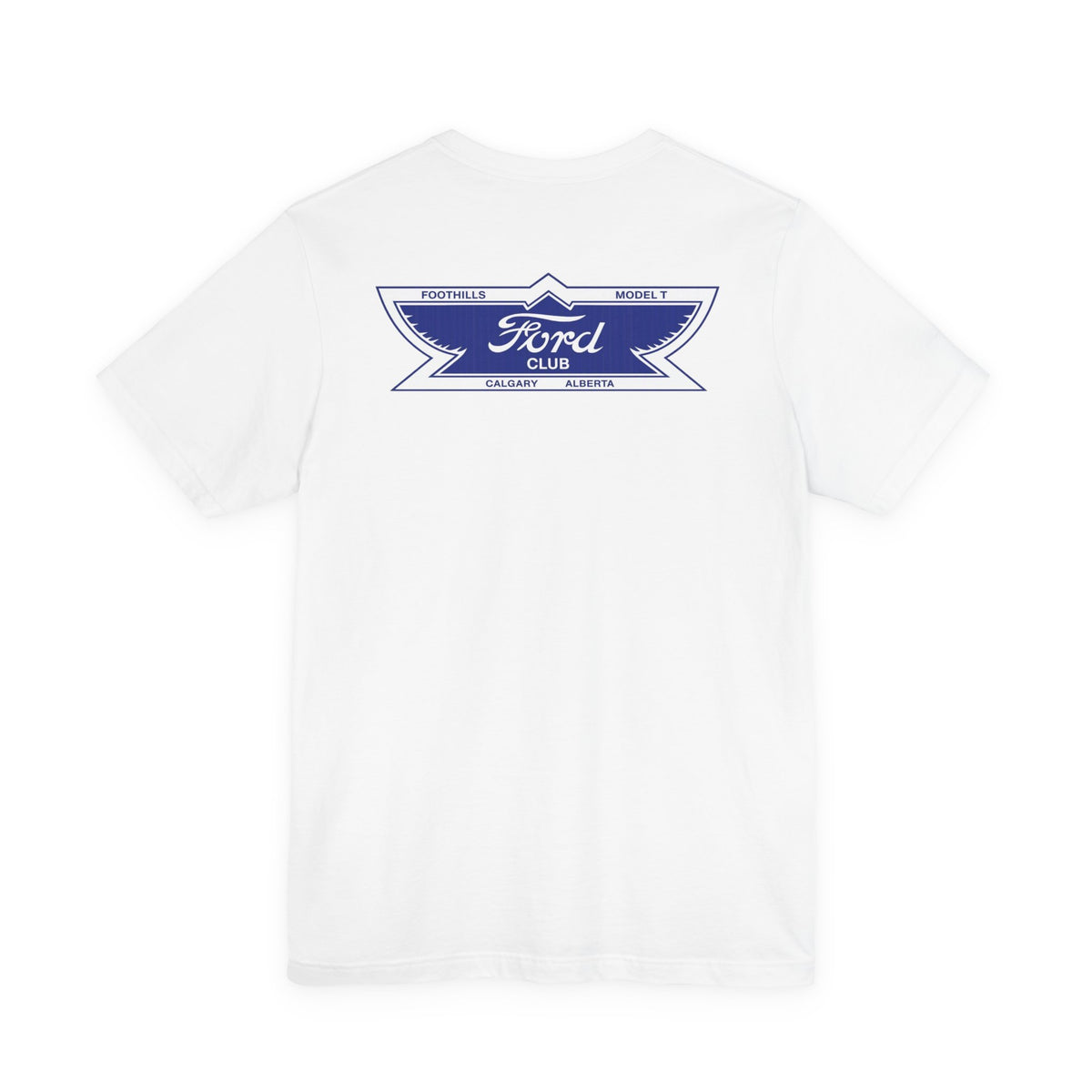 Foothills Model T Club Unisex Soft Tee - Front and Back Logos