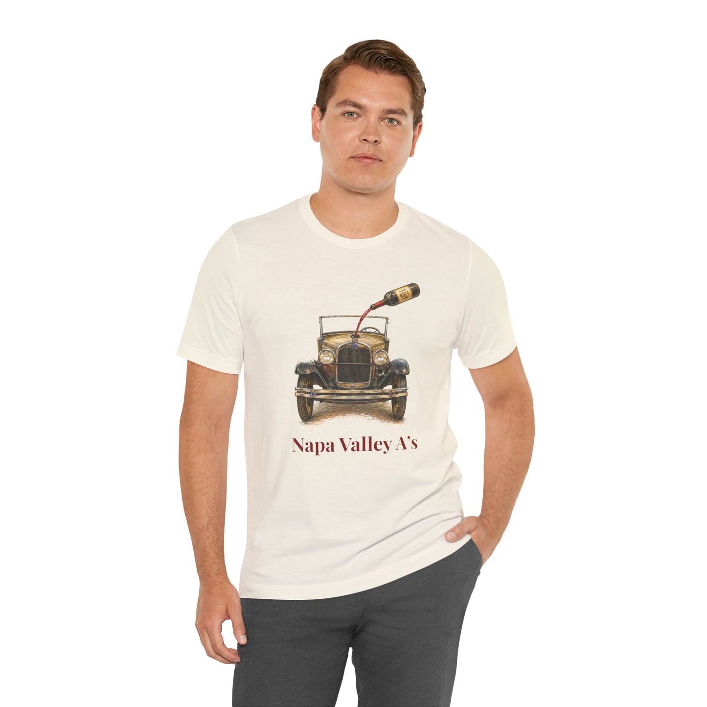 Napa Valley Vintage Car T-Shirt – Wine Pour Graphic Tee