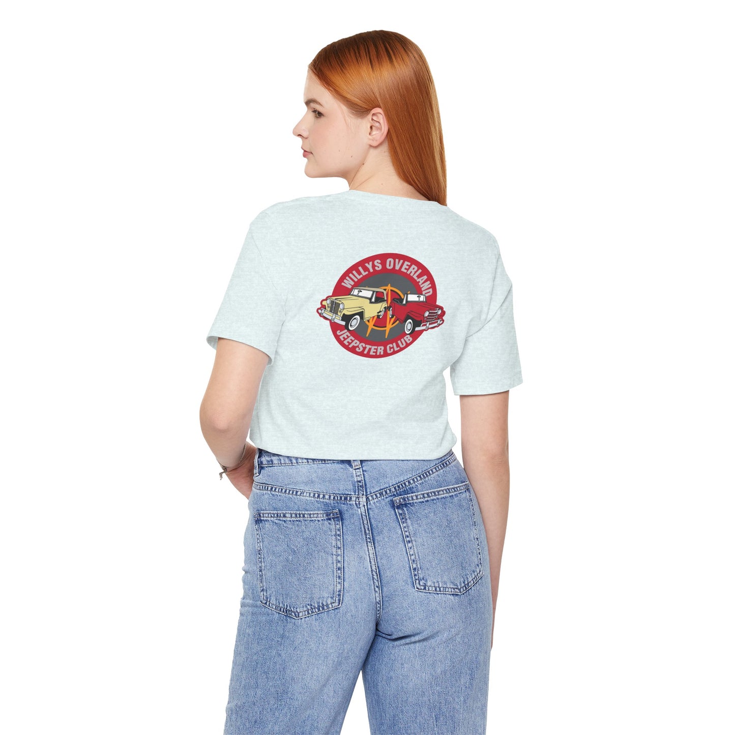 Willys Overland Jeepster Club T‑Shirt — Front and Back Logos