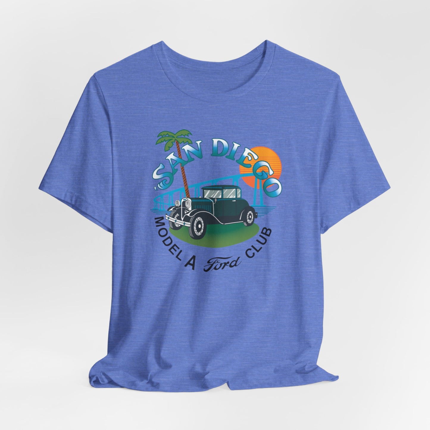 San Diego Model A Ford Club Tee — Large Front Logo