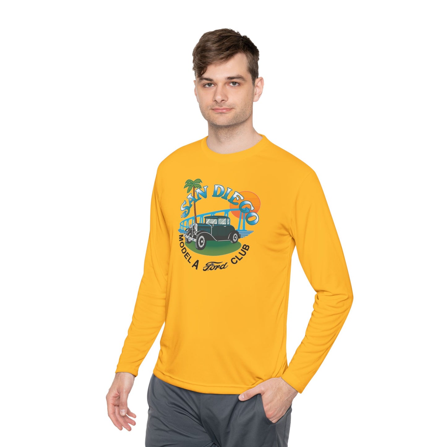 San Diego Model A Ford Club — Unisex Lightweight Long Sleeve Tee