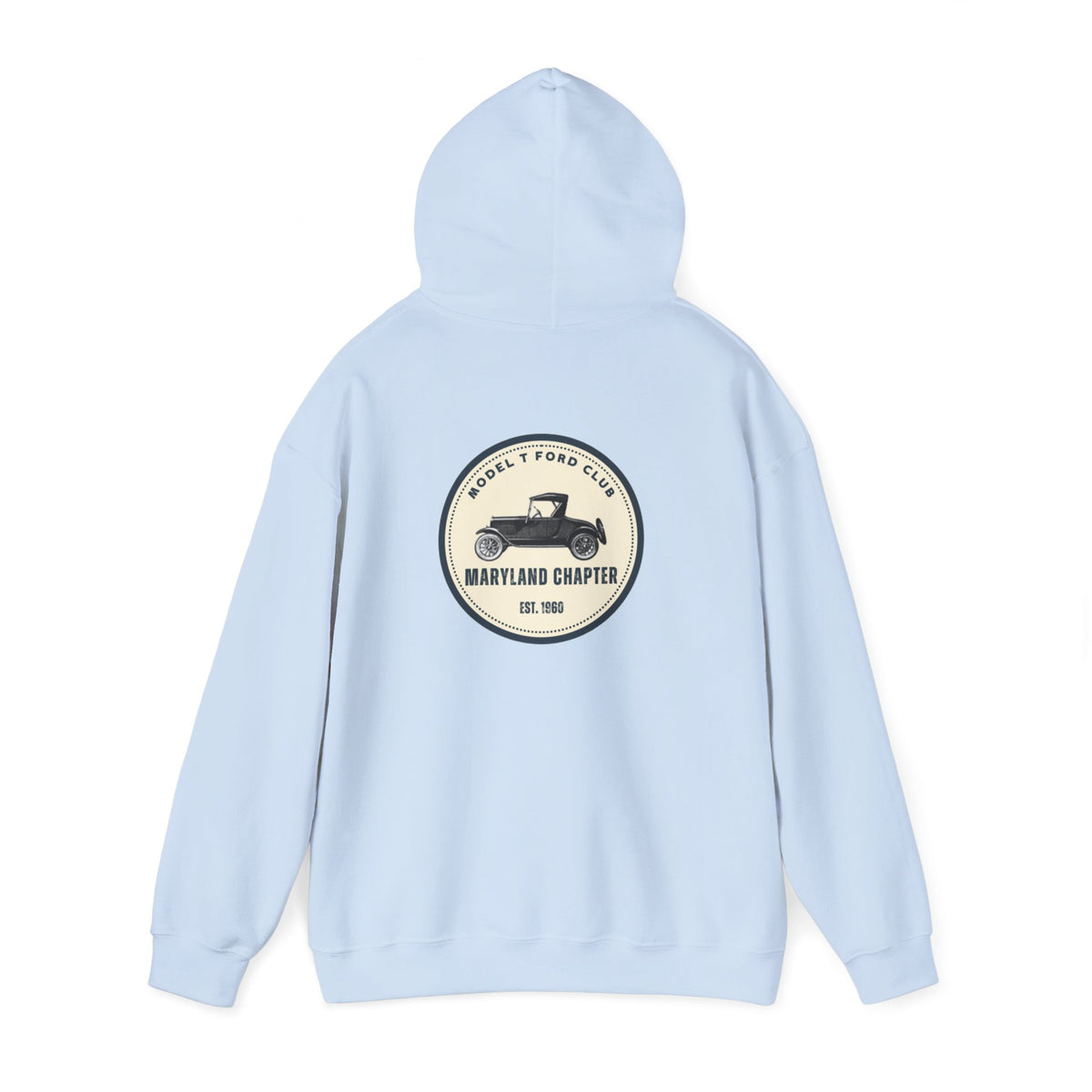 Maryland Chapter Model T Ford Club (back logo only) Unisex Heavy Blend™ Hooded Sweatshirt